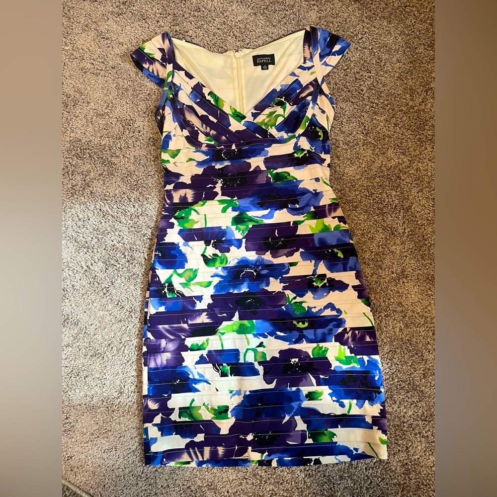 Adrianna Papell Floral Cocktail Dress